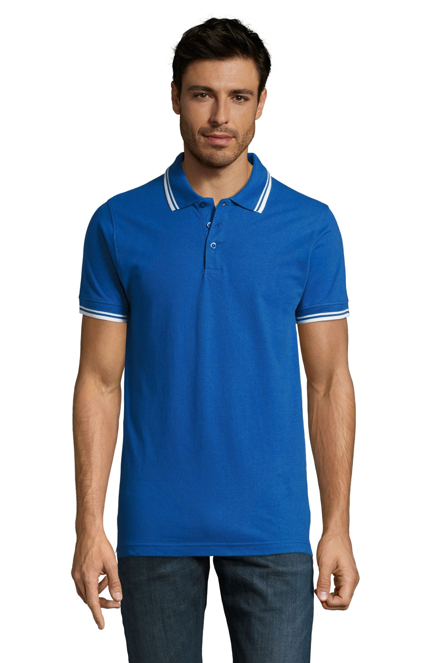 SOL'S PASADENA MEN - Azul royal / Blanco