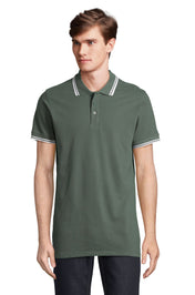 SOL'S PASADENA MEN - Verde bosque / Blanco