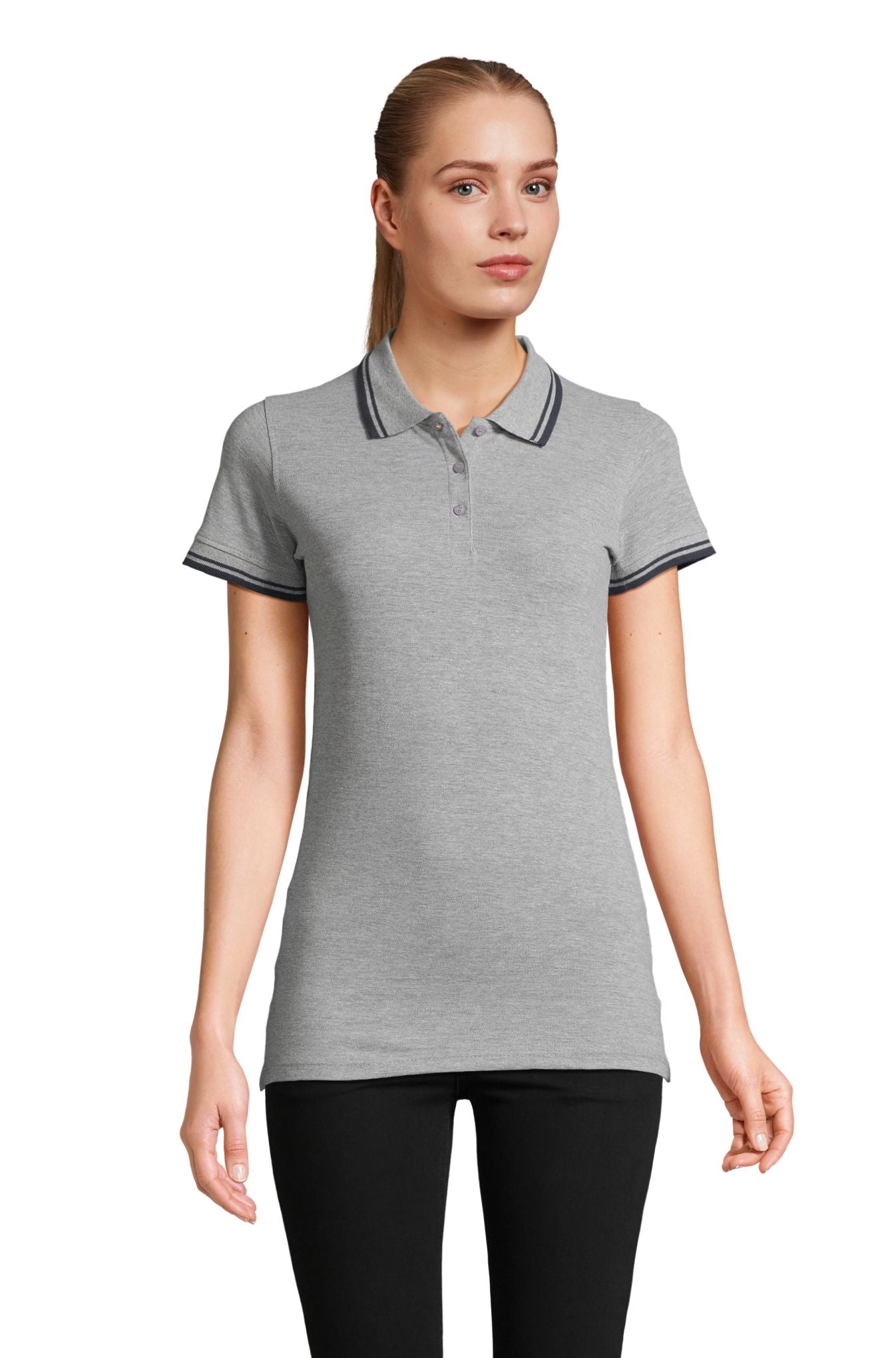 SOL'S PASADENA WOMEN - Gris / Azul marino