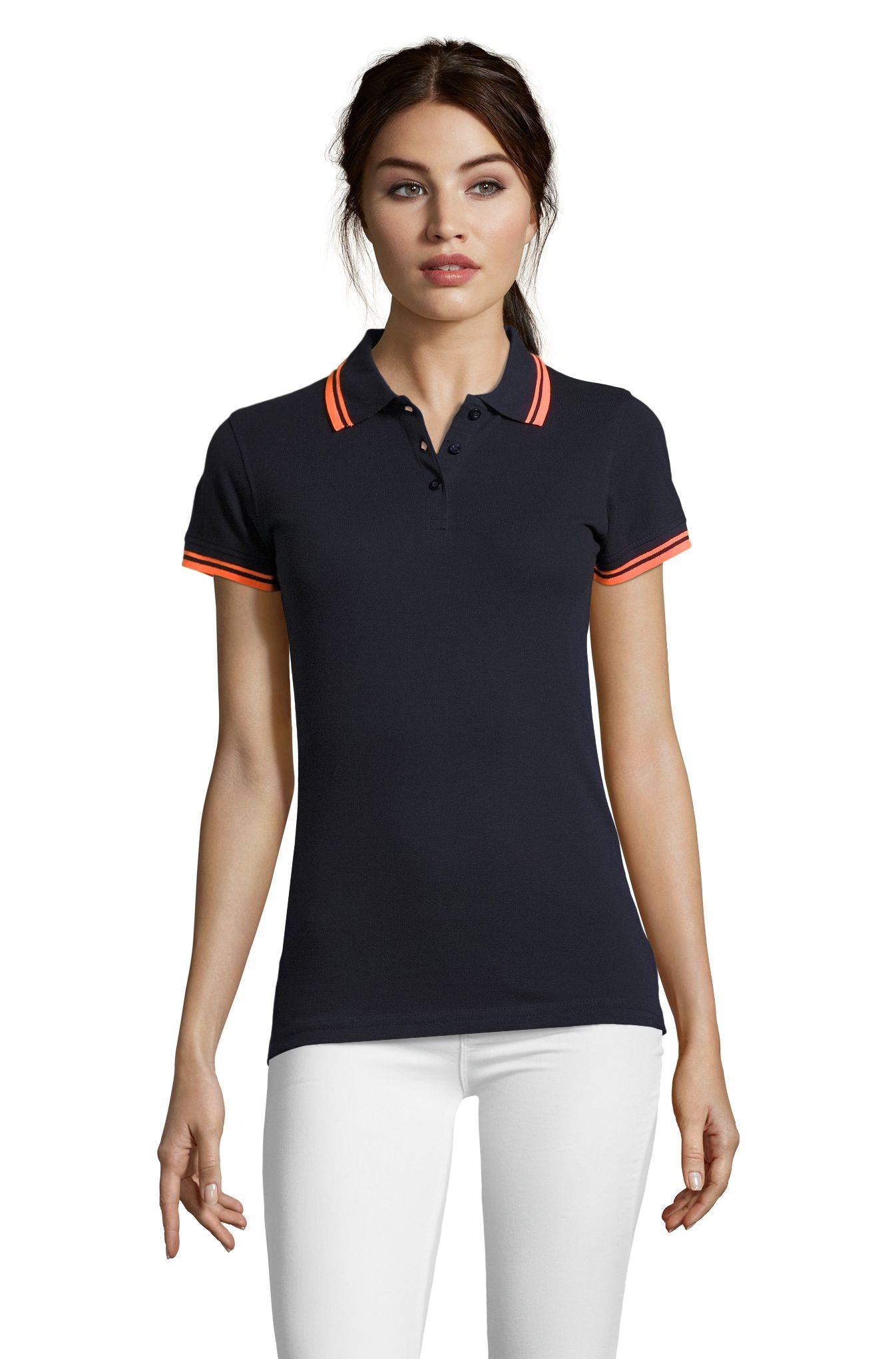 SOL'S PASADENA WOMEN - French Marino / Naranja fluor