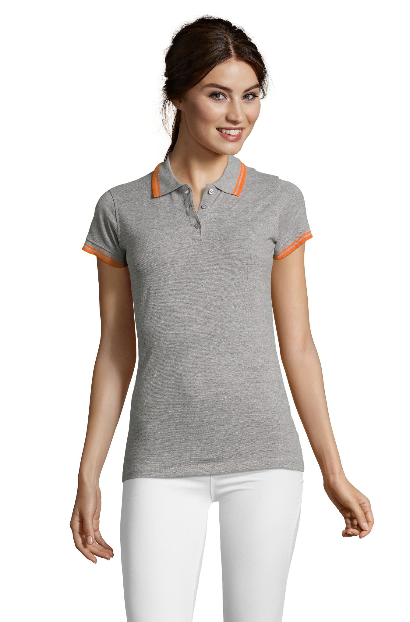 SOL'S PASADENA WOMEN - Gris mezcla / Naranja