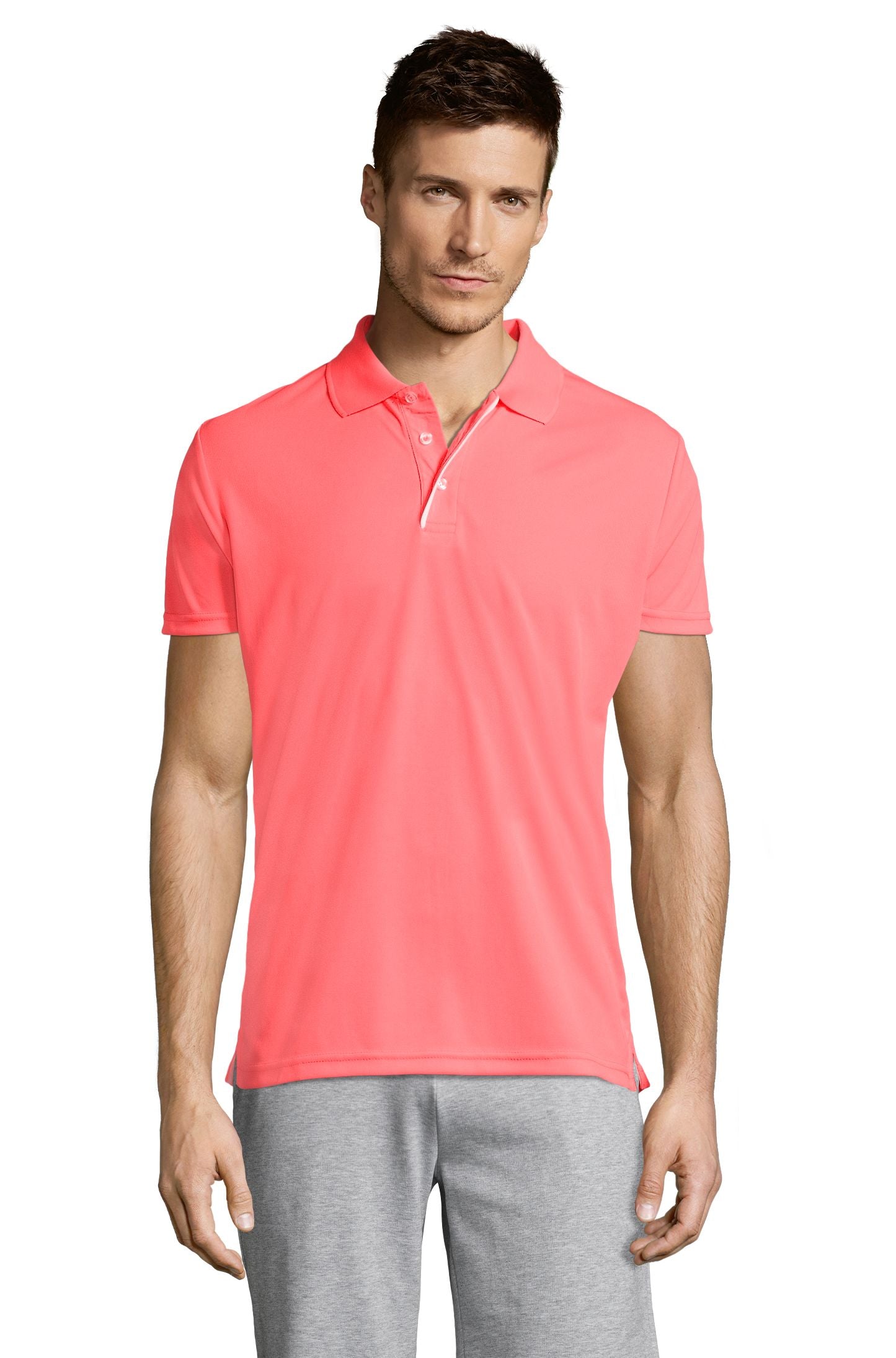 SOL'S PERFORMER MEN - Neón coral