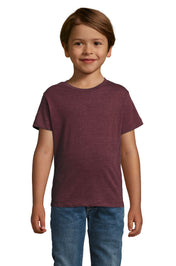 SOL'S REGENT FIT KIDS - Oxblood jaspeado