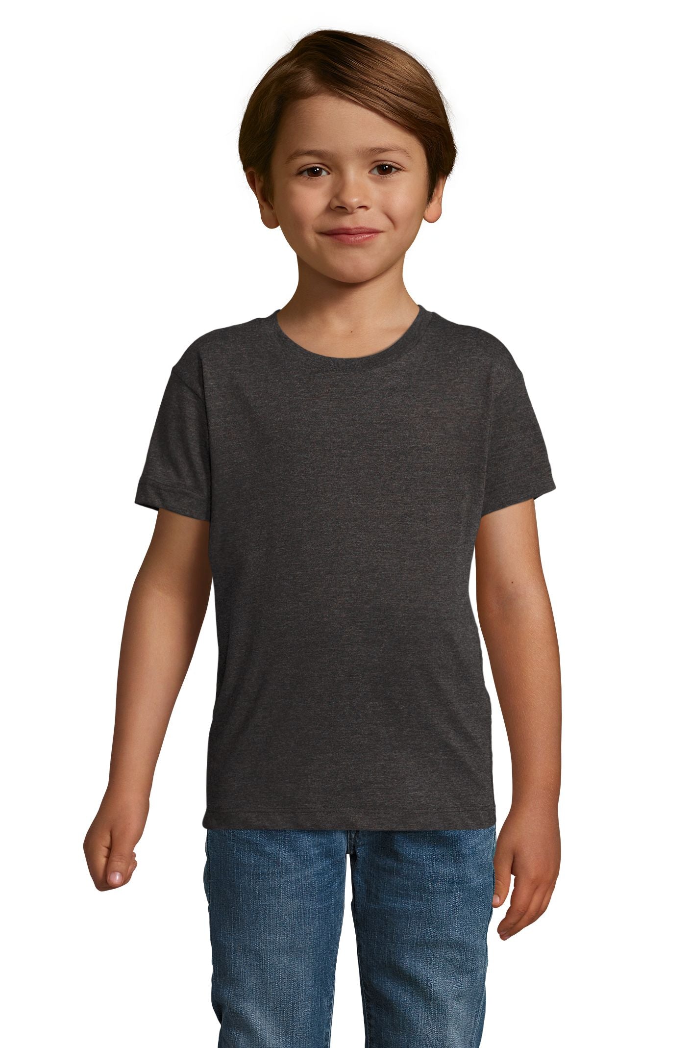 SOL'S REGENT FIT KIDS - Antracita mezcla