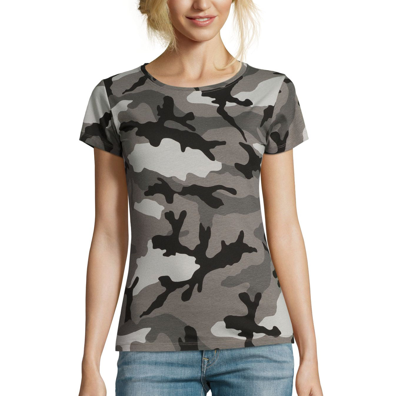 SOL'S CAMO WOMEN - Camuflaje gris