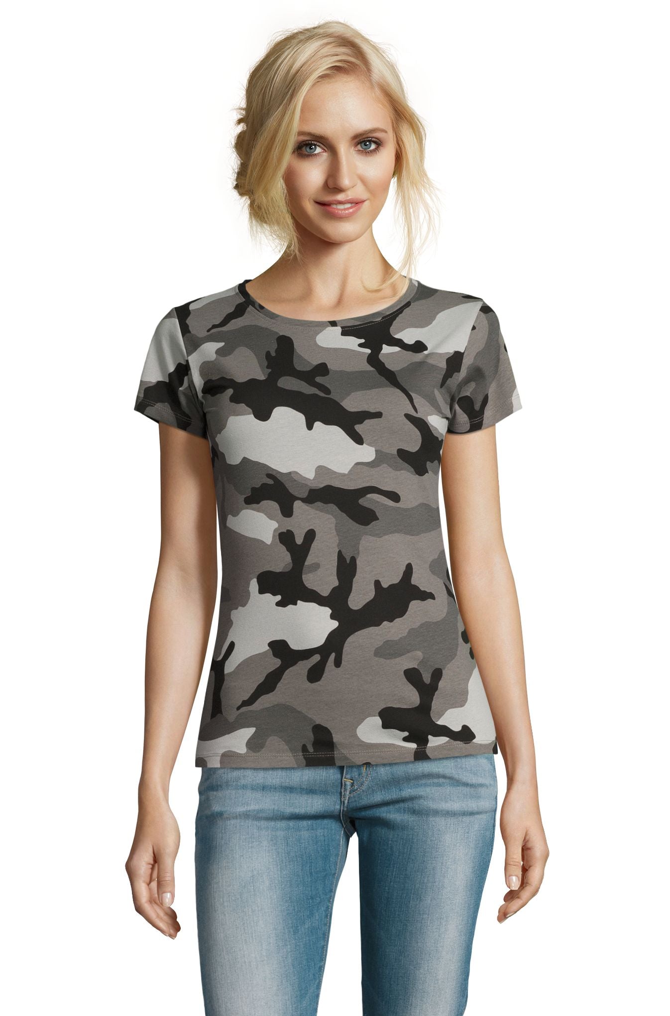 SOL'S CAMO WOMEN - Camuflaje gris