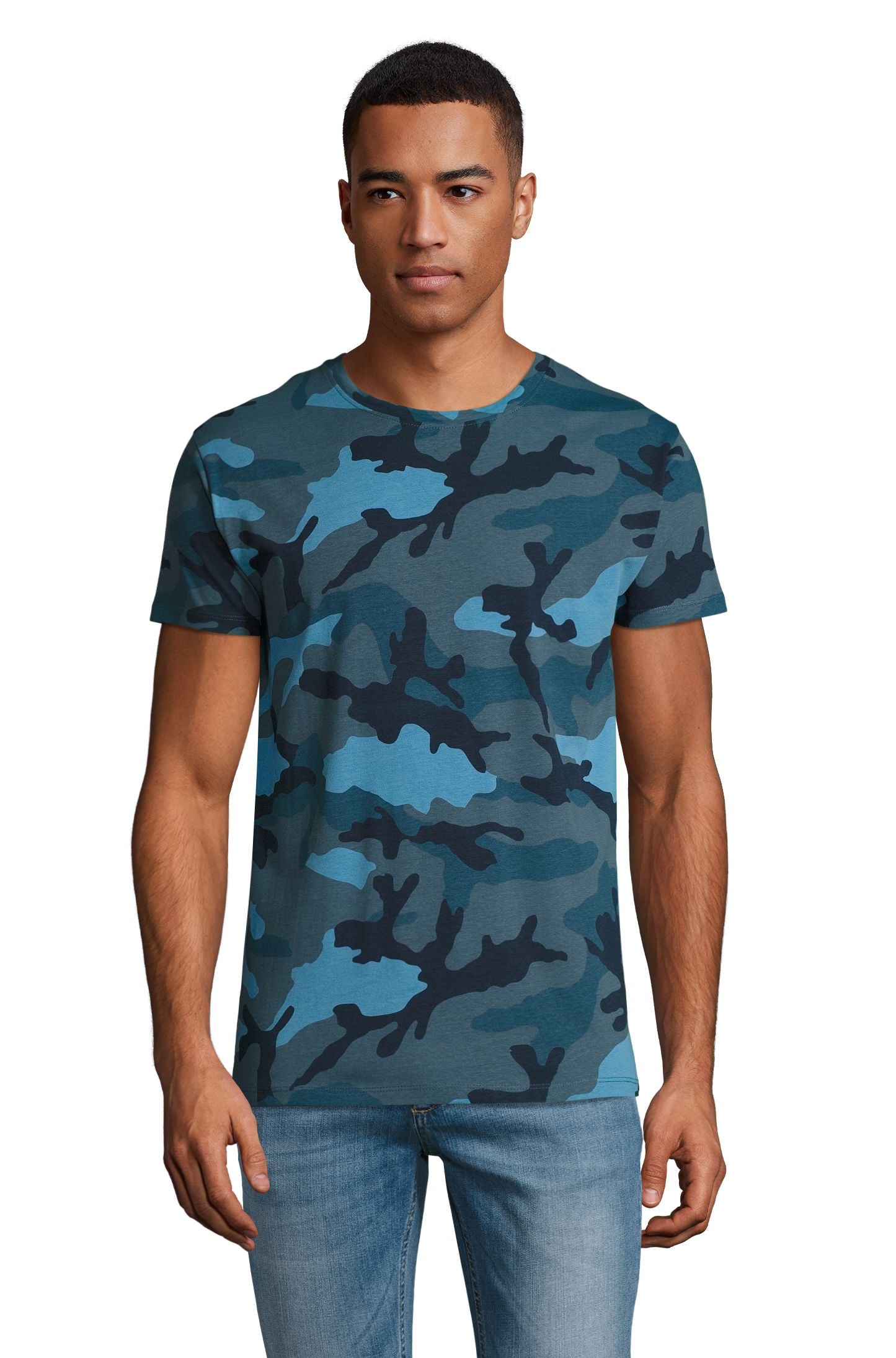 SOL'S CAMO MEN - Camuflaje azul