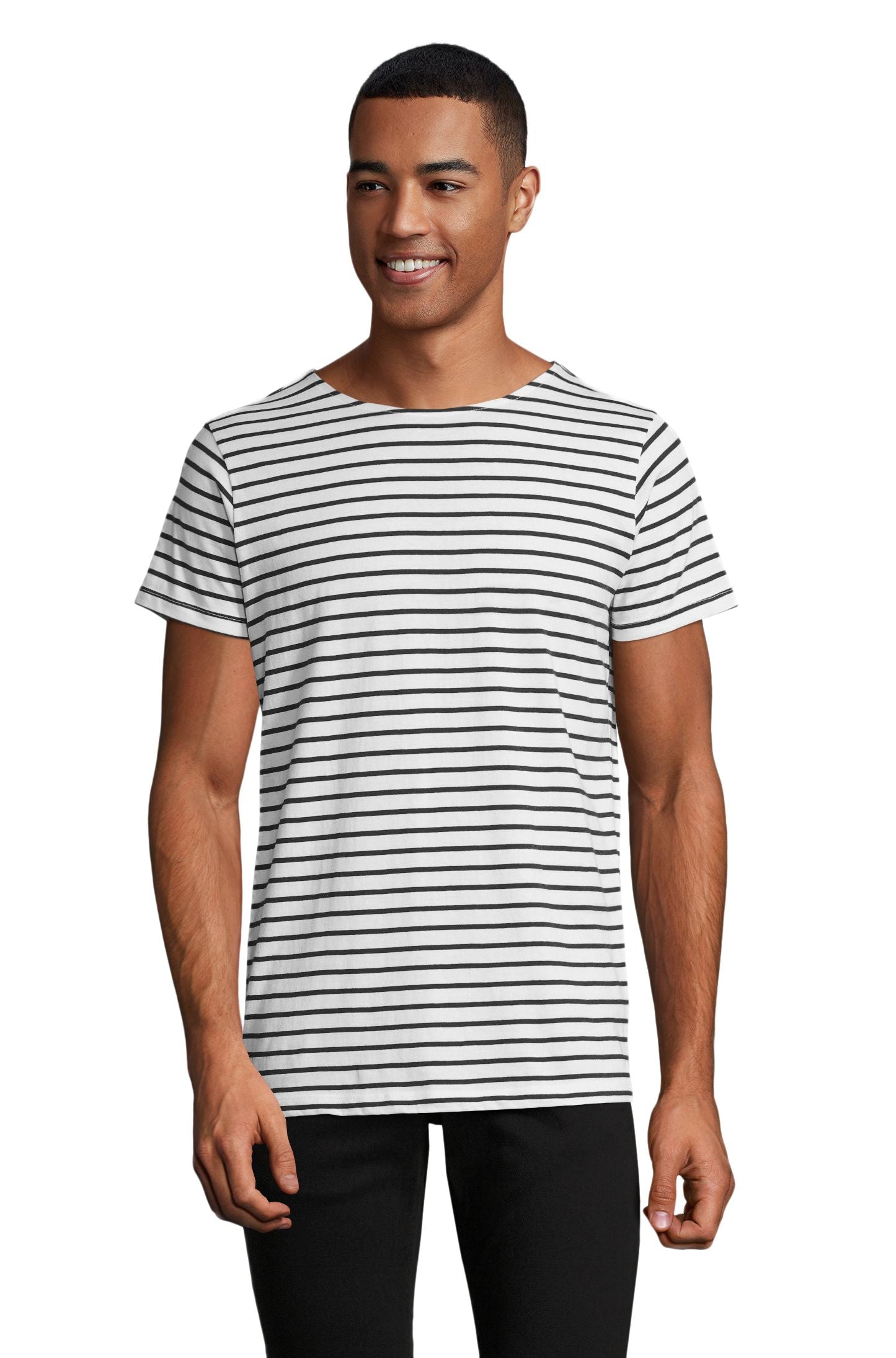 SOL'S MILES MEN - Blanco / Azul marino