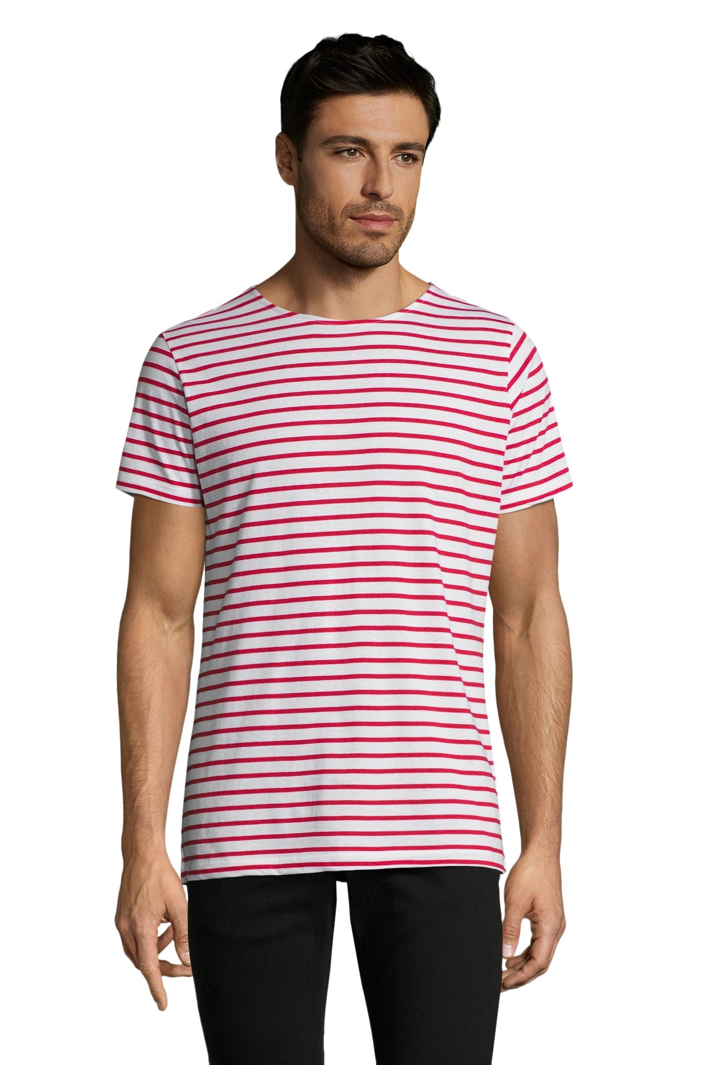 SOL'S MILES MEN - Blanco / Rojo