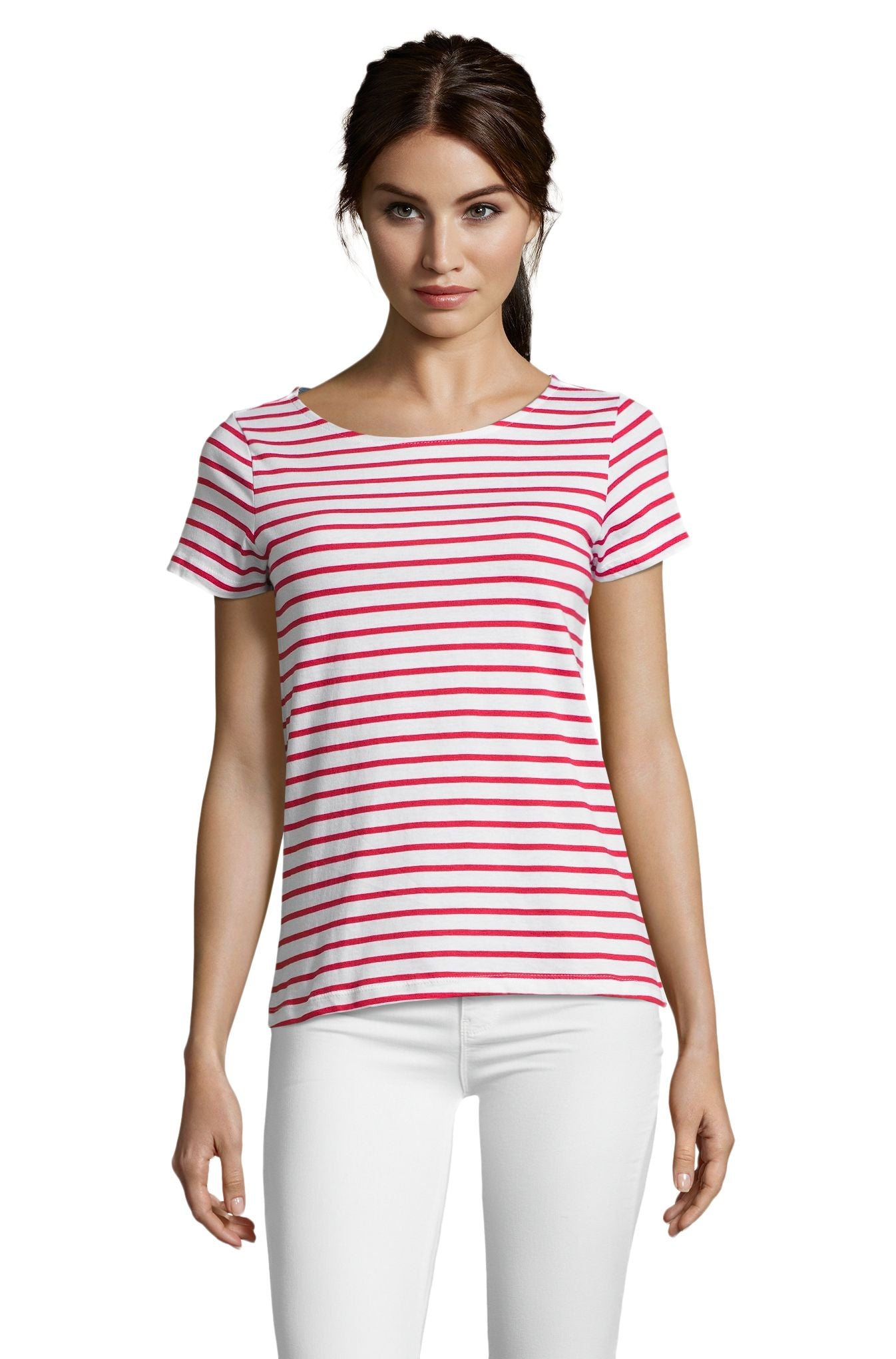 SOL'S MILES WOMEN - Blanco / Rojo