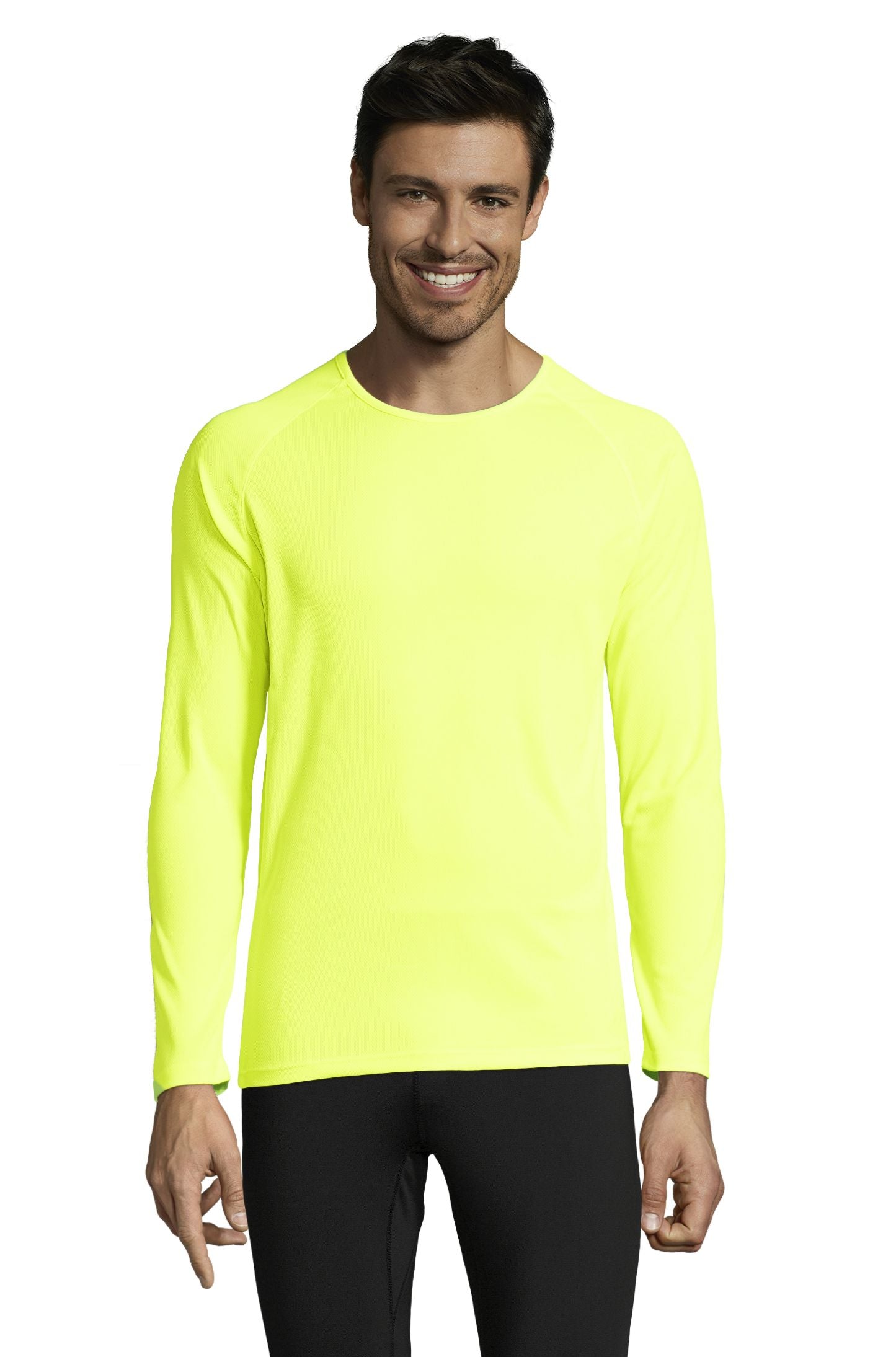 SOL'S SPORTY LSL MEN - Amarillo Neón