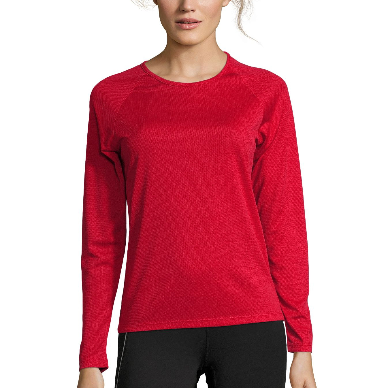 SOL'S SPORTY LSL WOMEN - Rojo
