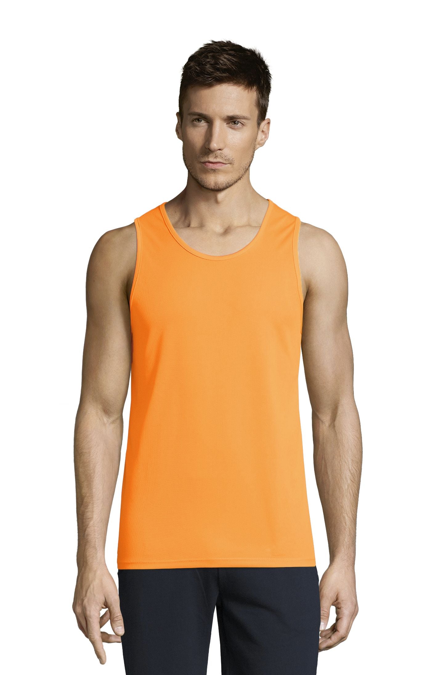 SOL'S SPORTY TT MEN - Naranja fluor