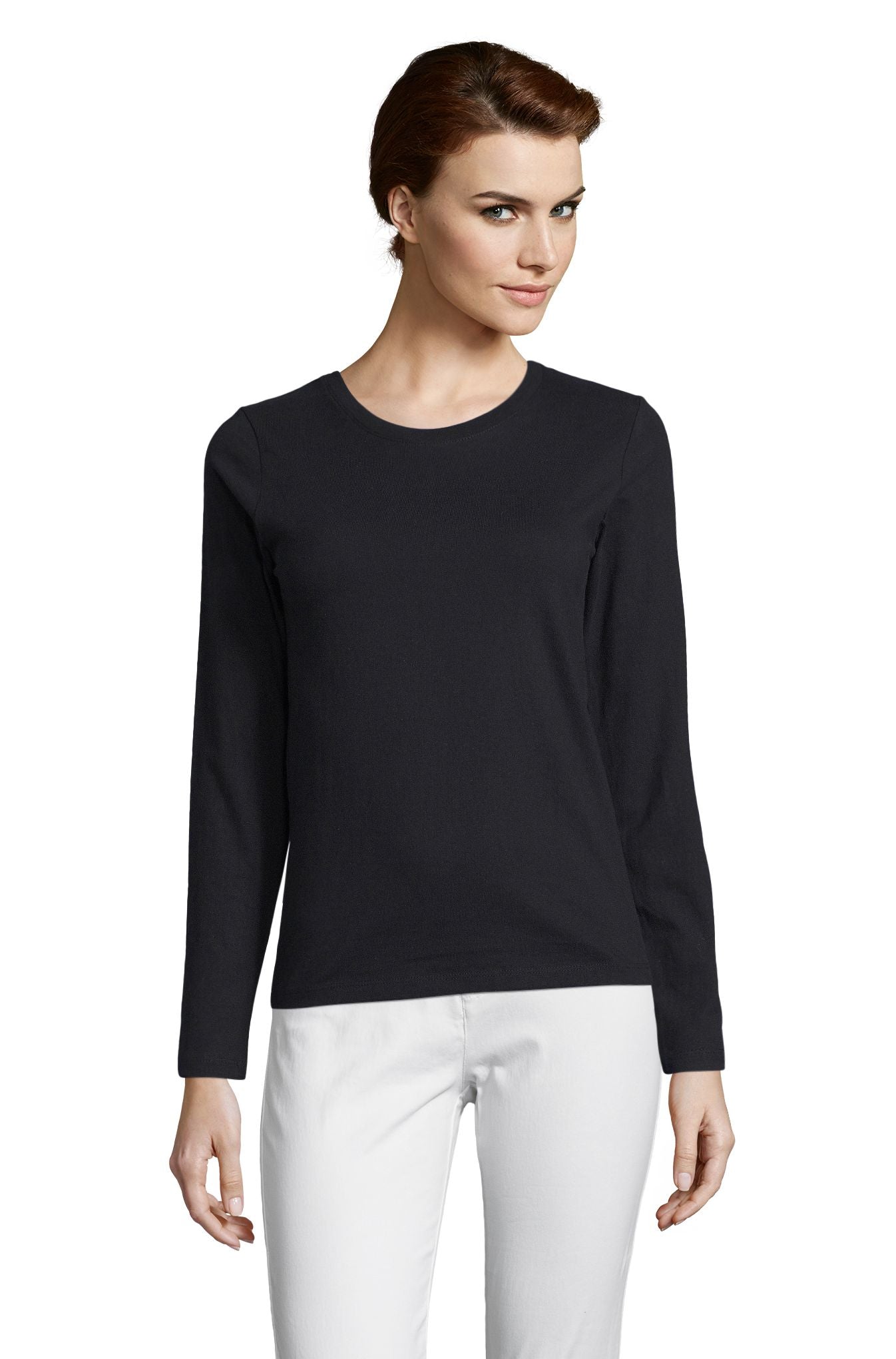 SOL'S Imperial LSL WOMEN - Negro profundo