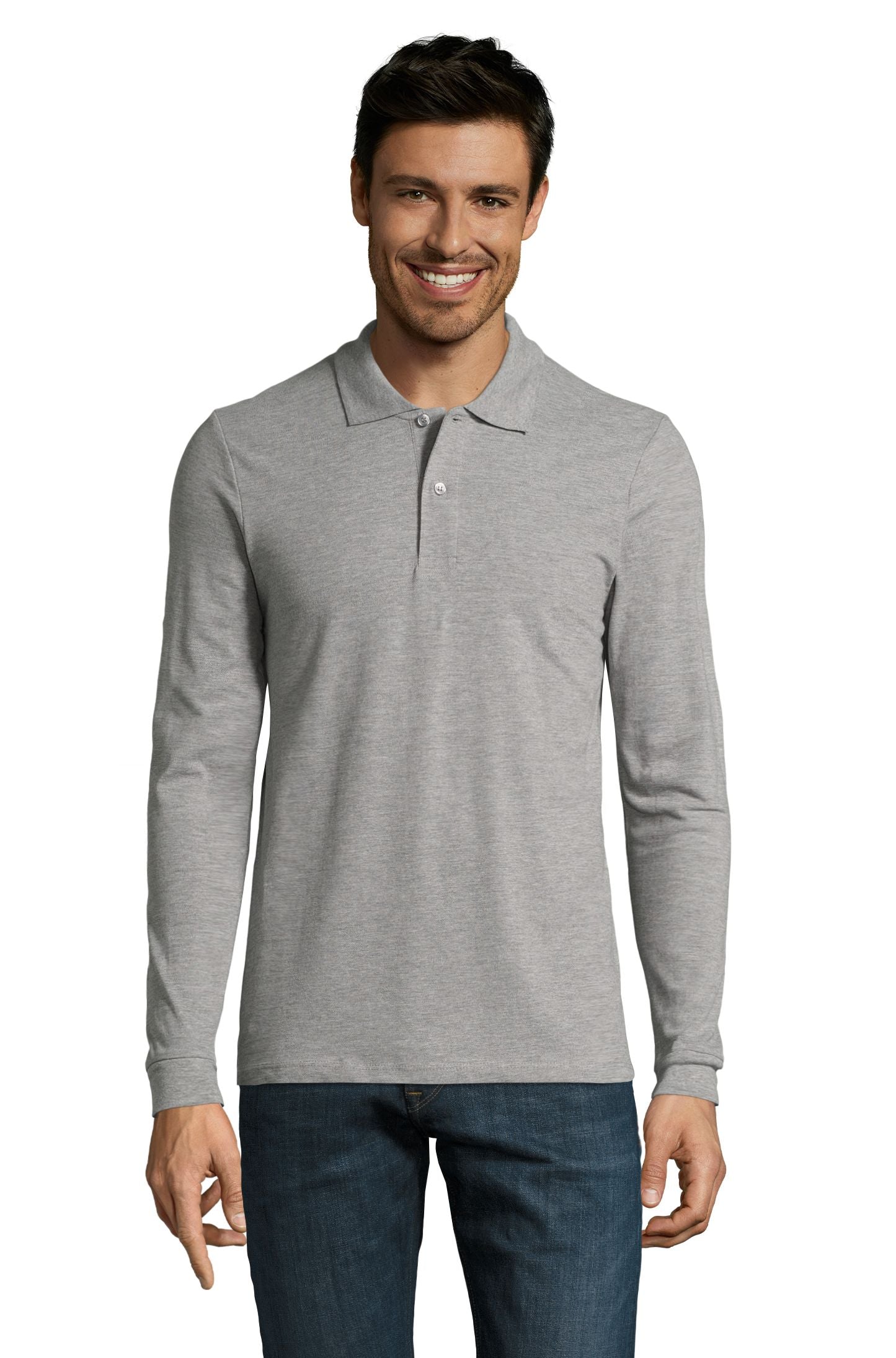 SOL'S PERFECT LSL MEN - Gris mezcla