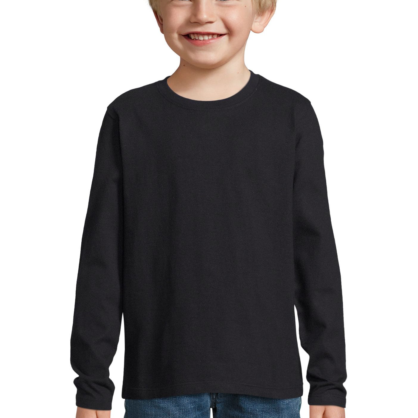 SOL'S Imperial LSL KIDS - Negro profundo