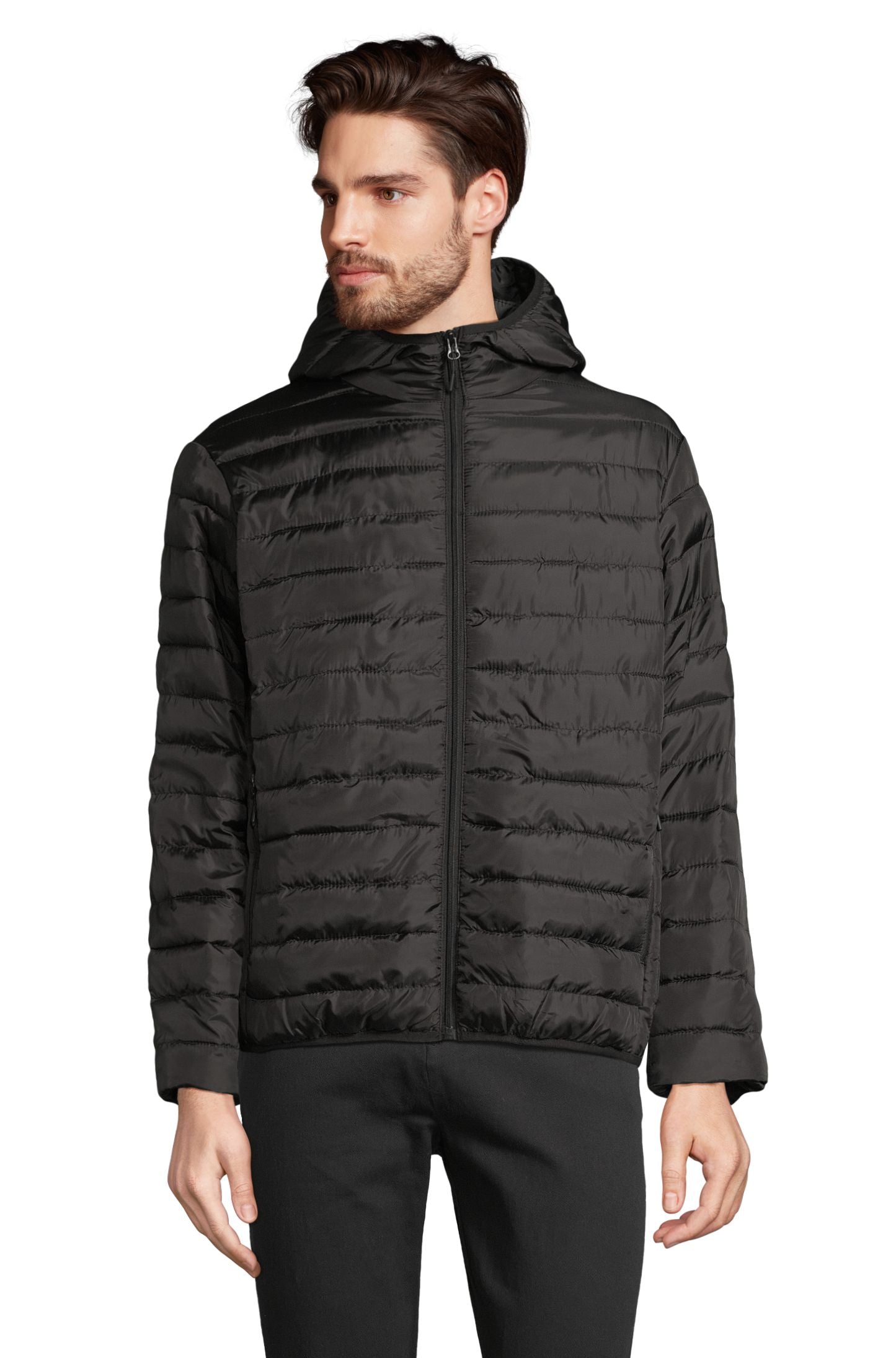 SOL'S STREAM HOODED MEN - Negro